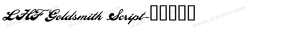 LHF Goldsmith Script字体转换
